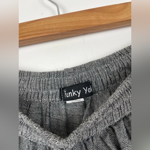 Funky Yak Harem Pants Baggy Yoga Trousers 100% Cotton Elasticated S/M - Picture 6 of 7